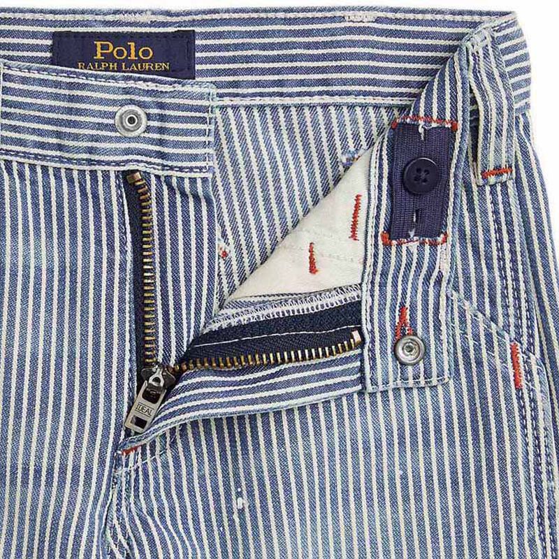 Polo Ralph Lauren Indigo Striped Denim Carpenter Short 2-7 image number 2